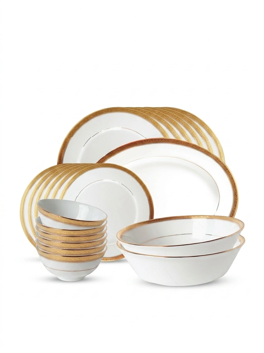 Signature Gold Dinner Set 61 Pc